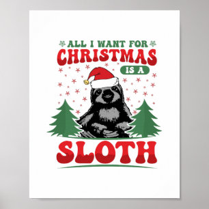 Poster Tudo o que quero no Natal é um Sloth