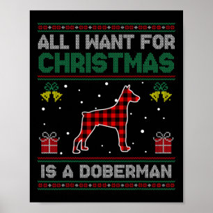 Poster Tudo O Que Quero Para O Natal É Um Suor Feio Dober