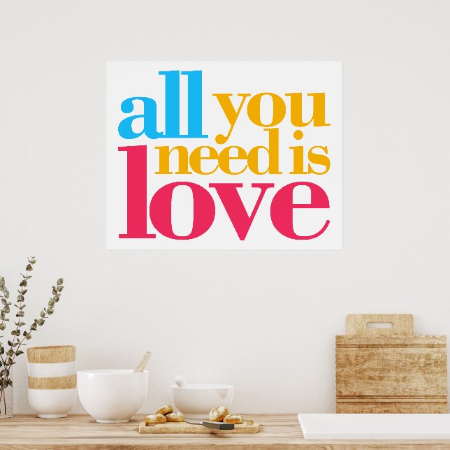 Poster Tudo o que você precisa é amor (Cozinha)
