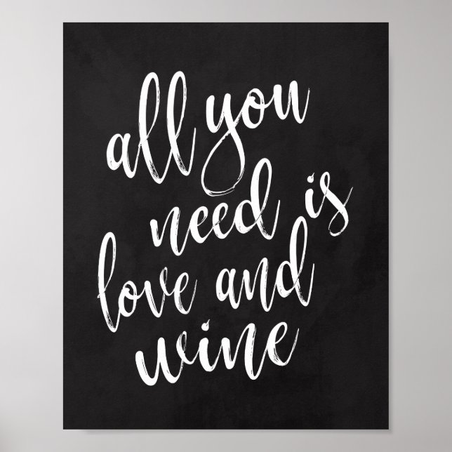 Poster Tudo o que você precisa é de amor e sinal de quadr (Frente)