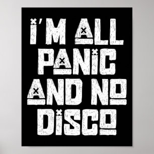 Poster Tudo Pânico Sem Disco Divertido Emo Ansiedade Saúd