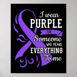 Poster Tudo Para Mim Dia da Epilepsia Laço Roxo Epilepsia