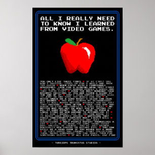 Poster Tudo que eu preciso de saber I aprendido do video