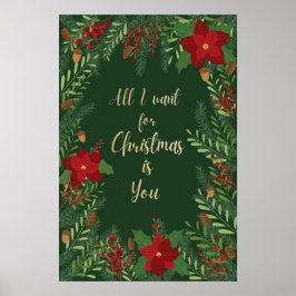 Pôster Tudo Que Eu Quero No Natal É Você