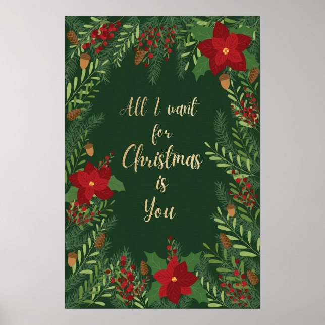 Pôster Tudo Que Eu Quero No Natal É Você (Frente)