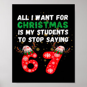 Poster Tudo Que Eu Quero Para O Natal É Que Meus Alunos P