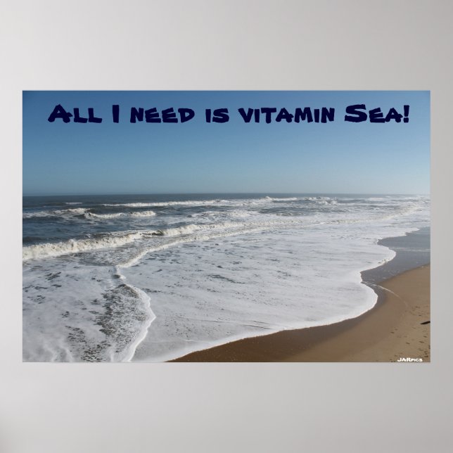 Poster Tudo que preciso é do Mar de Vitamina! (Frente)