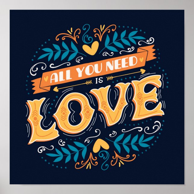Poster Tudo que você precisa é amor (Frente)