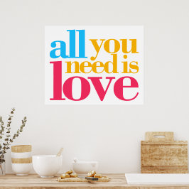 Poster Tudo que você precisa é amor