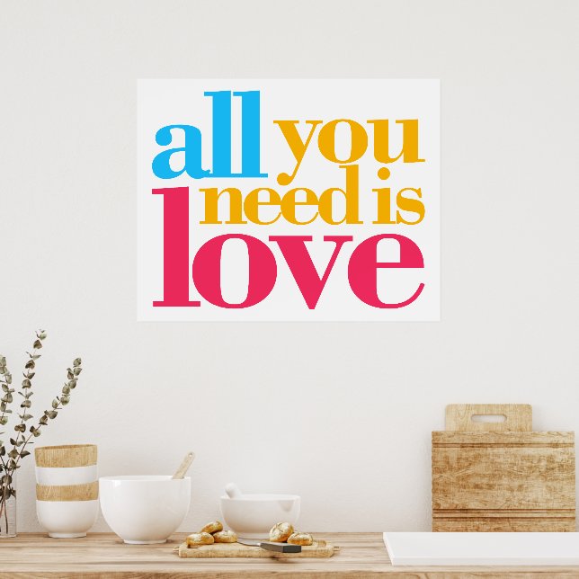 Poster Tudo que você precisa é amor (Cozinha)