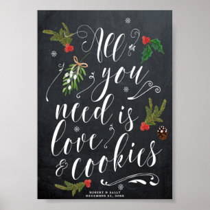 Poster tudo que você precisa é sinal do Natal do amor e