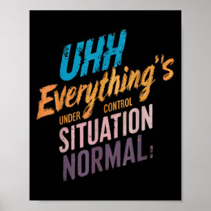 Poster Tudo Sob Controle De Teto Motivacional