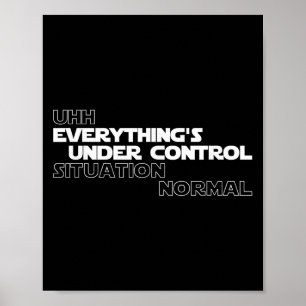 Poster Tudo Sob Controle Situação Normal