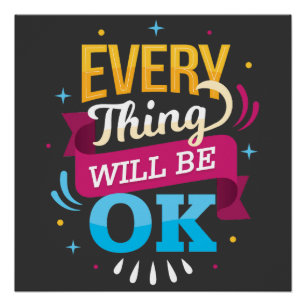 Pôster Tudo Vai Ficar Bem   vibe positivo