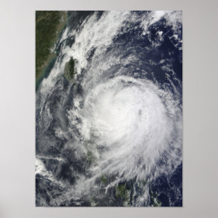 Pôster Tufão Lupit fora das Filipinas
