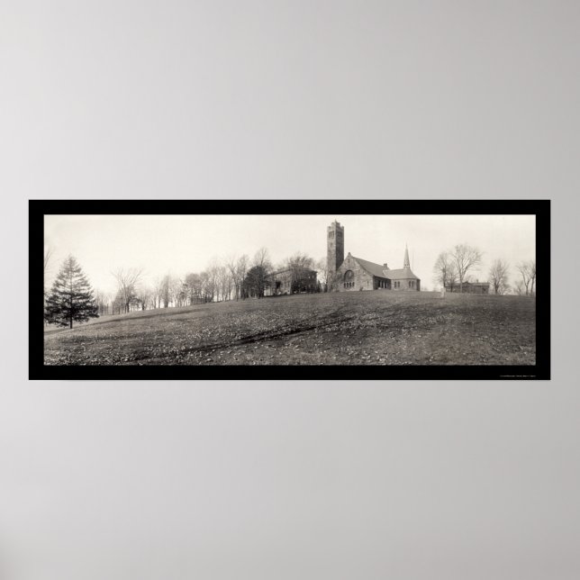 Poster Tufts College Medford Foto 1910 (Frente)