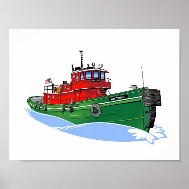 Poster Tug America como Wisconsin (Frente)