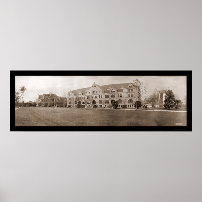 Poster Tulane University LA Photo 1909 (Frente)