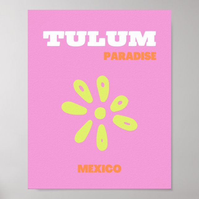 Poster Túlio, México, Pré-Disquete, Rosa (Frente)