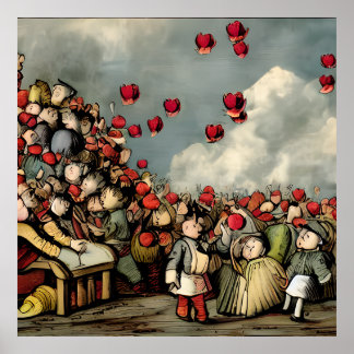 Poster Tulip mania - a bolha rebentando