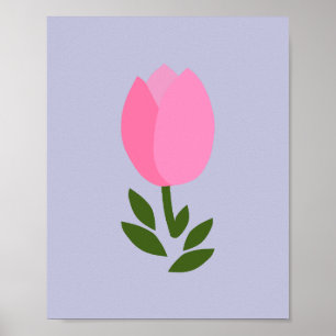 Poster Tulipa Rosa e Roxa