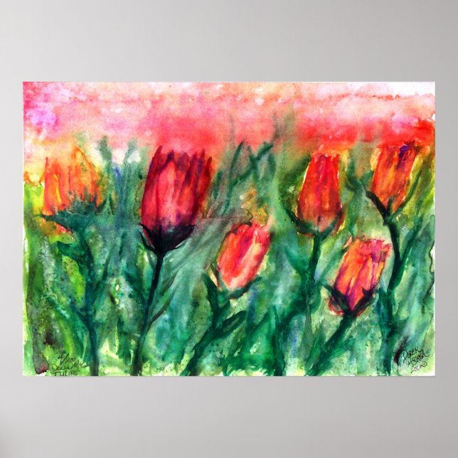 Pôster tulipas (Frente)