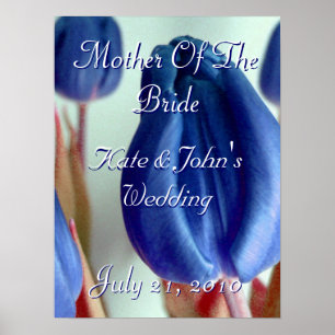 Poster Tulipas azuis