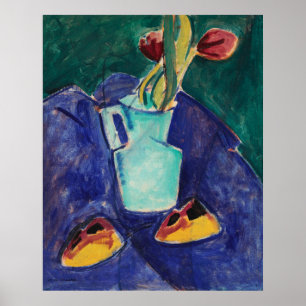 Poster 'Tulipas em um Vaso Verde' de Alfred Henry Maurer