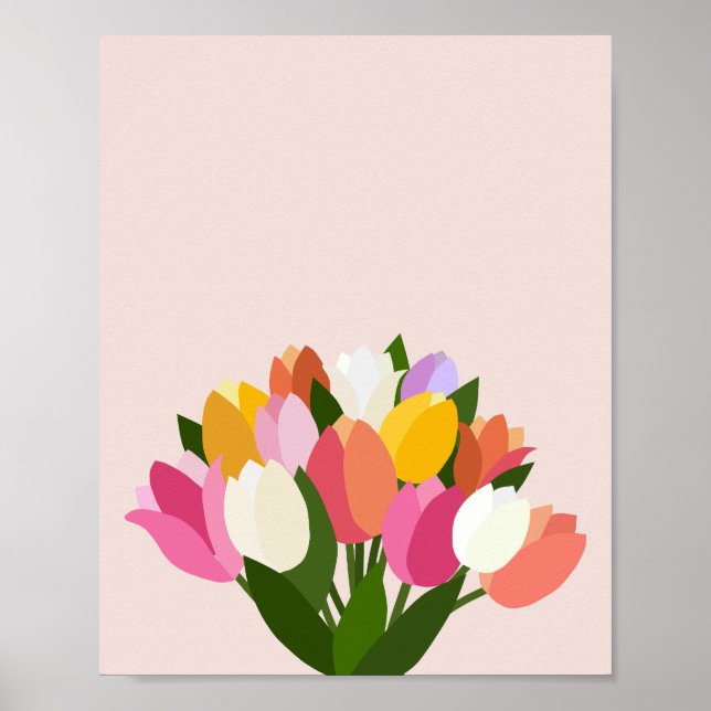 Poster Tulipas frescas 05 (Frente)