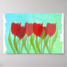 Pôster Tulipas Personalizadas