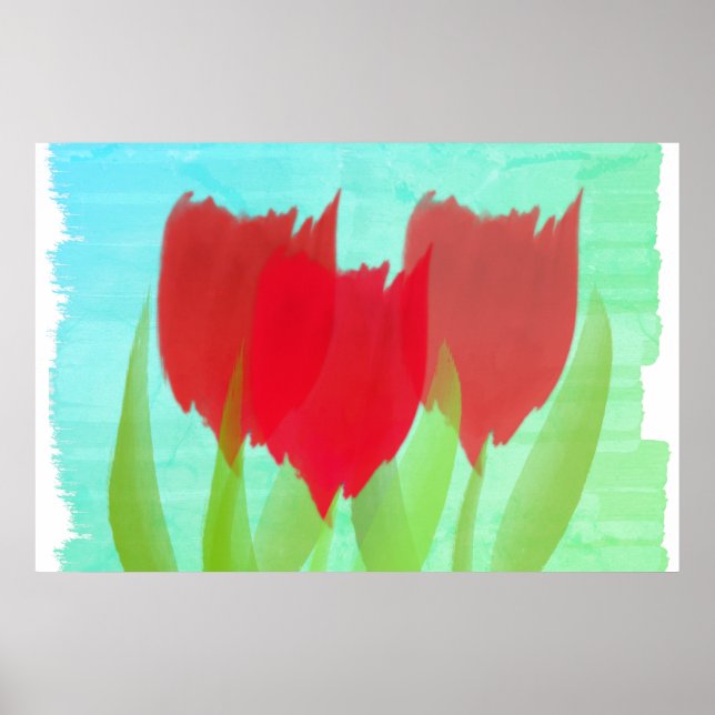 Poster Tulipas Personalizadas (Frente)