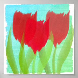 Pôster Tulipas Personalizadas