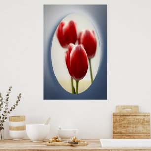 Poster Tulipas vermelhas