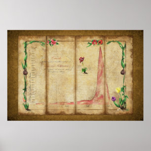 Pôster Tulipomania Graph (amarelo)