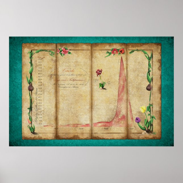 Pôster Tulipomania Graph (casa da moeda) (Frente)