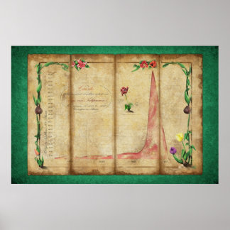 Pôster Tulipomania Graph (green)