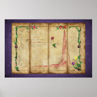 Poster Tulipomania Graph (roxo)