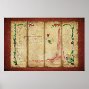 Pôster Tulipomania Graph (vermelho)