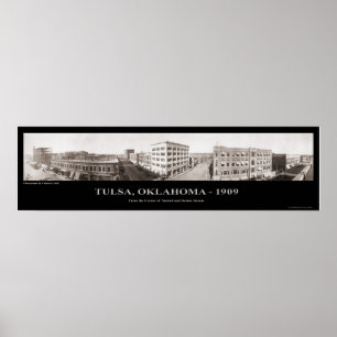 Pôster Tulsa, APROVAÇÃO - fotografia panorâmico - 1909