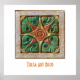 Pôster Tulsa Art Deco azulejo