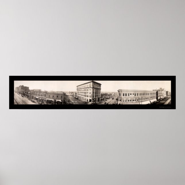 Poster Tulsa, Oklahoma Photo 1910 (Frente)