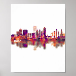 Poster Tulsa Oklahoma Skyline