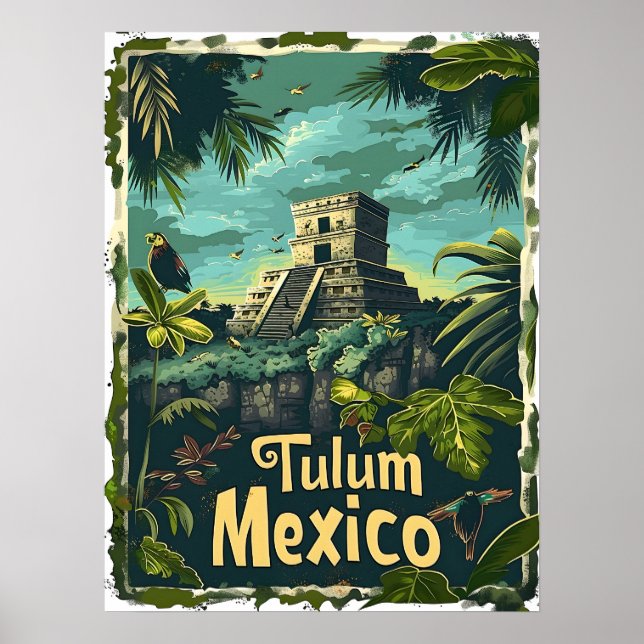 Poster Tulum Jungle (Frente)