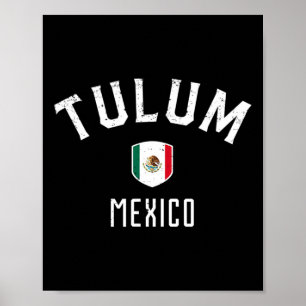 Poster Tulum México - Bandeira Mexicana Tulum Tee