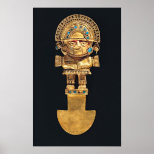 Poster Tumi ou faca cerimonial na forma de