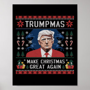 Poster Tumpmas engraçados fazem Excelente de Natal novame
