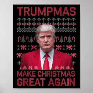 Poster Tumpmas engraçados fazem Excelente de Natal novame