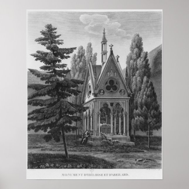 Poster Túmulo de Heloise e Abelard (Frente)
