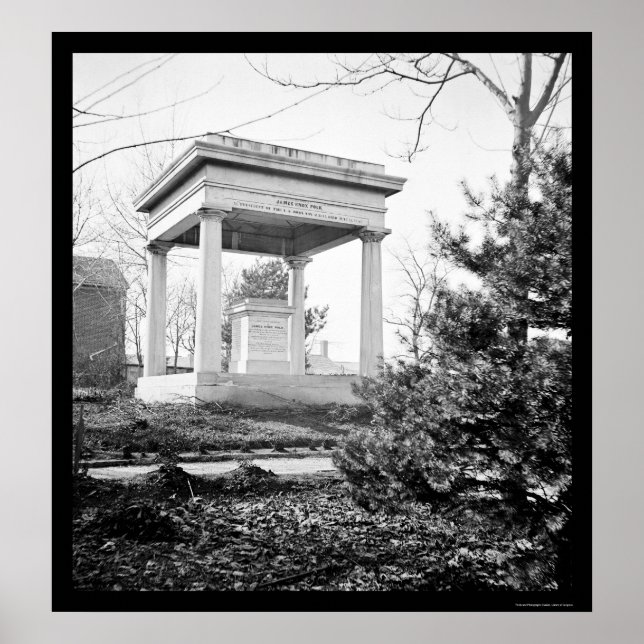 Pôster Túmulo do Presidente James Polk em Nashville, TN 1 (Frente)