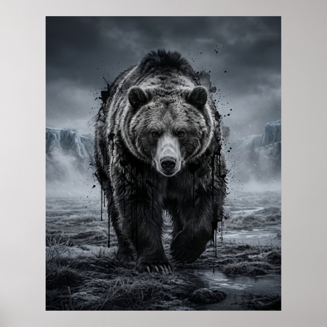 Poster Tundra do Urso Manchado (Frente)